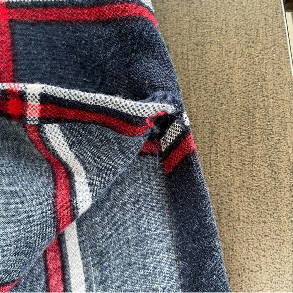 SILKY PLUS FLANNEL BUTTON UP SHIRT DRESS!! - Picture 8 of 11